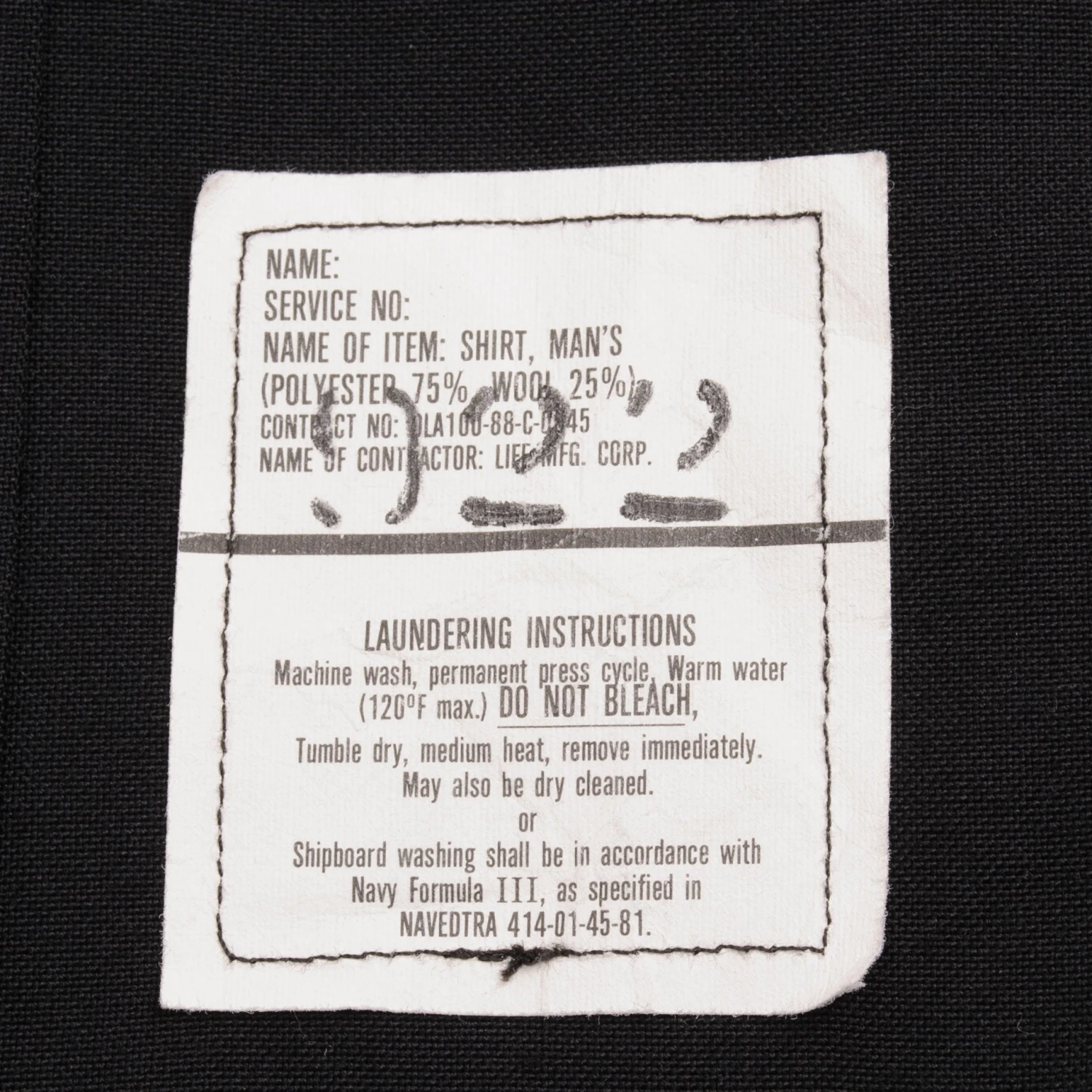VINTAGE US NAVY SHIRT 1988 SIZE 16 X 34(Vintage Us Navy Shirt 1988 Size 16 X34) 6 VINTAGE US NAVY SHIRT 1988 SIZE 16 X 34(Vintage Us Navy Shirt 1988 Size 16 X34) - Image 6