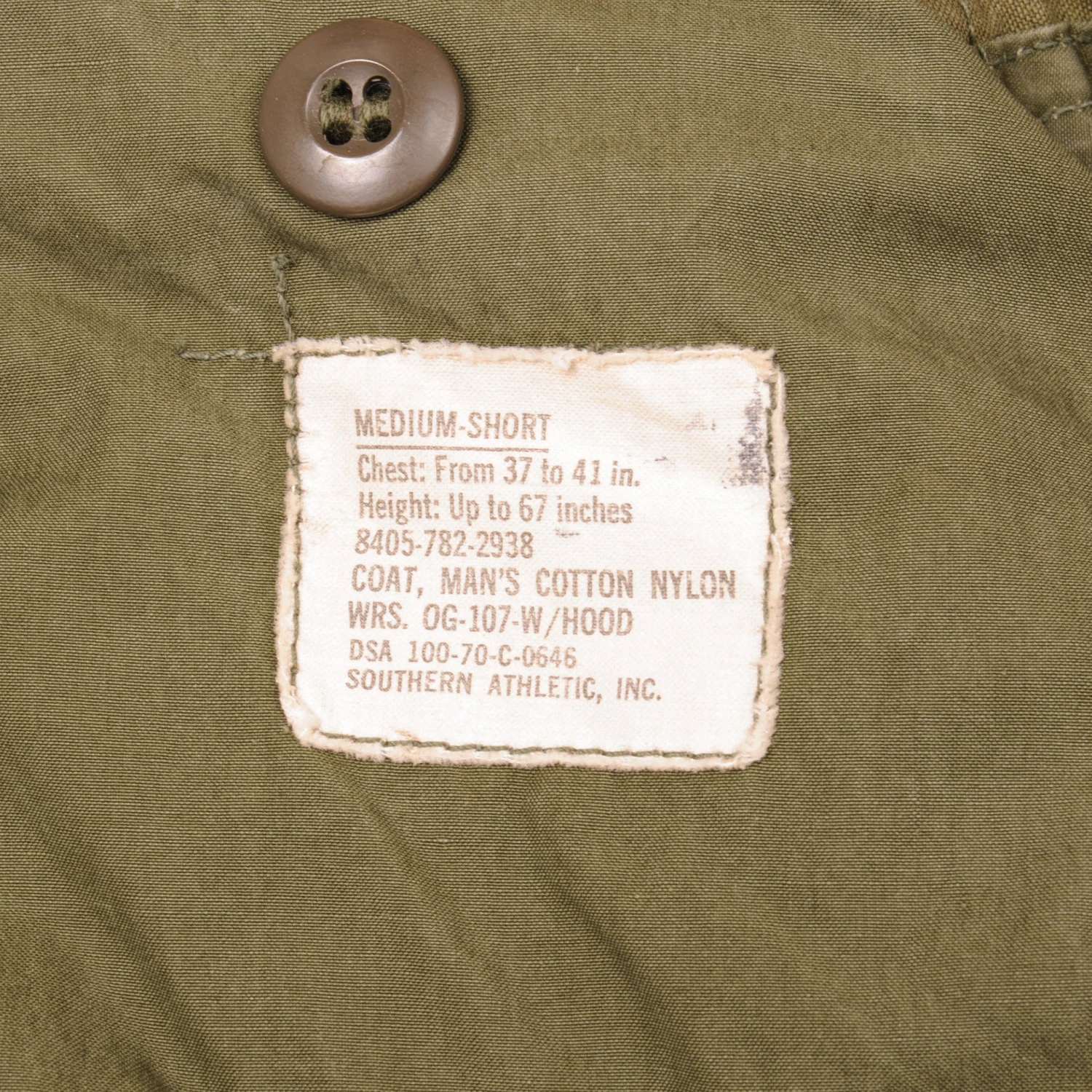 VINTAGE US ARMY M-1965 M65 FIELD JACKET 1970 VIETNAM WAR SIZE MEDIUM SHORT(Vintage Us Army M 1965 M65 Field Jacket 1970 Vietnam War Size Medium Short) 4 VINTAGE US ARMY M-1965 M65 FIELD JACKET 1970 VIETNAM WAR SIZE MEDIUM SHORT(Vintage Us Army M 1965 M65 Field Jacket 1970 Vietnam War Size Medium Short) - Image 4
