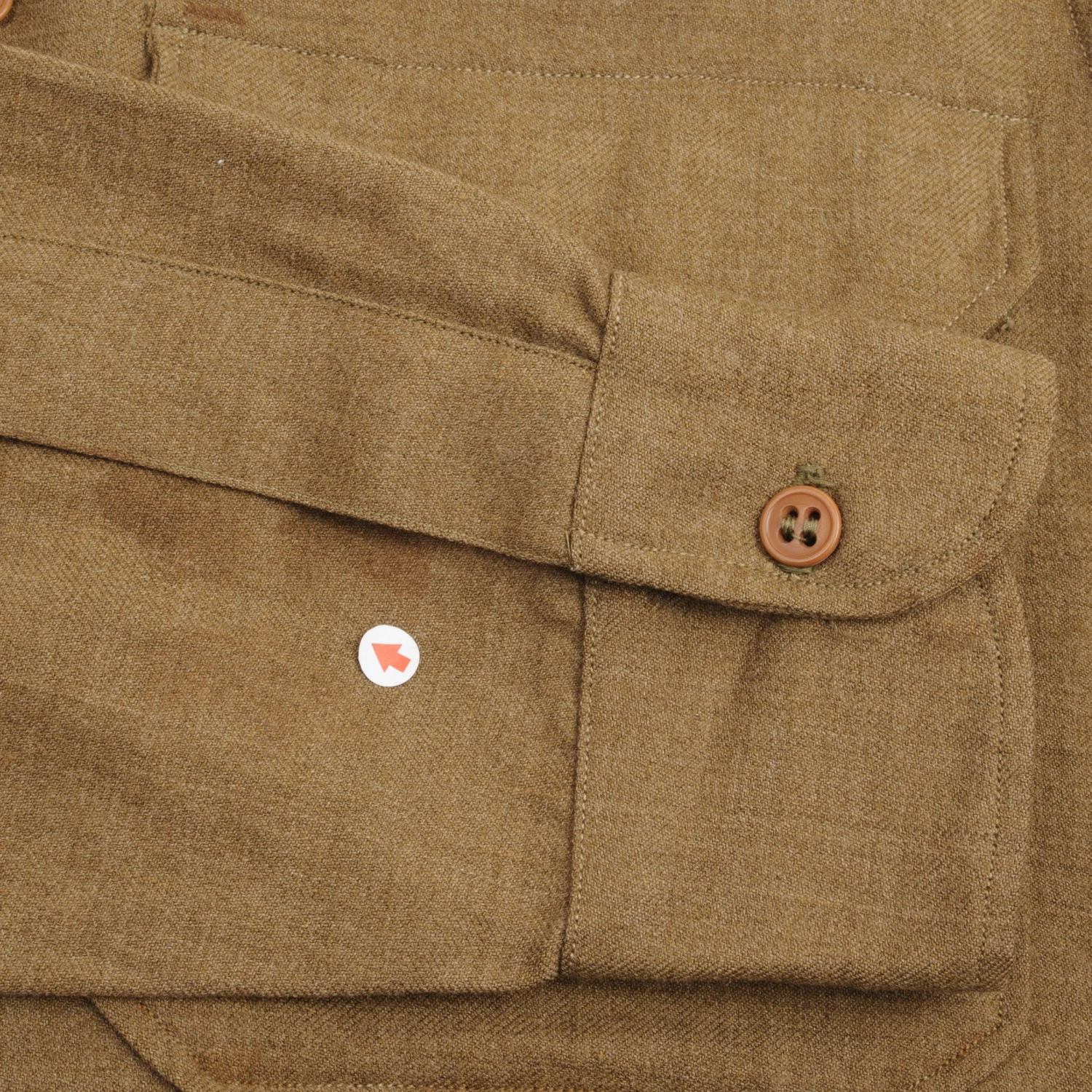 VINTAGE US ARMY M-37 M37 WOOL SHIRT 1942 WW2 PATCH SIZE 14 1/2 X 33(Vintage Us Army M 37 M37 Wool Shirt 1942 Ww2 Patch Size 14 1 2 X 33) 9 VINTAGE US ARMY M-37 M37 WOOL SHIRT 1942 WW2 PATCH SIZE 14 1/2 X 33(Vintage Us Army M 37 M37 Wool Shirt 1942 Ww2 Patch Size 14 1 2 X 33) - Image 9
