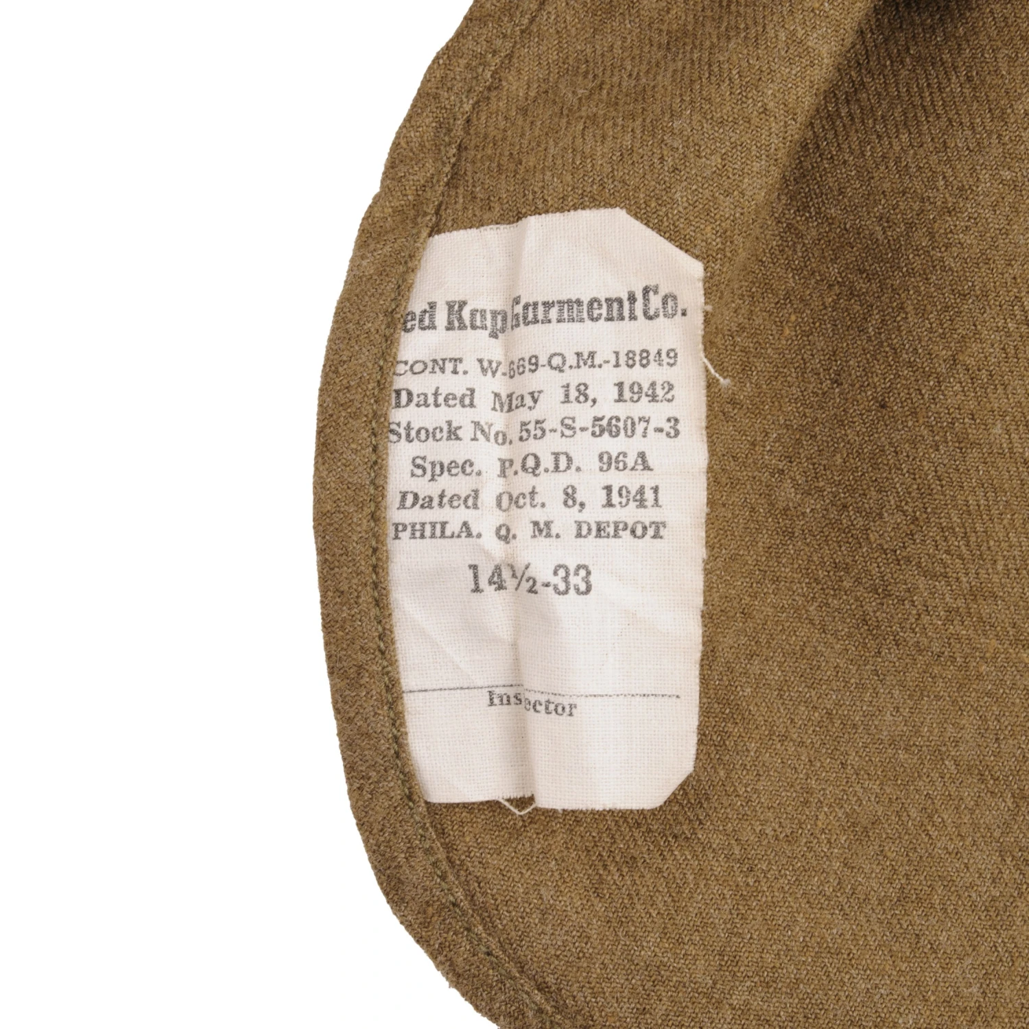 VINTAGE US ARMY M-37 M37 WOOL SHIRT 1942 WW2 PATCH SIZE 14 1/2 X 33(Vintage Us Army M 37 M37 Wool Shirt 1942 Ww2 Patch Size 14 1 2 X 33) 4 VINTAGE US ARMY M-37 M37 WOOL SHIRT 1942 WW2 PATCH SIZE 14 1/2 X 33(Vintage Us Army M 37 M37 Wool Shirt 1942 Ww2 Patch Size 14 1 2 X 33) - Image 4