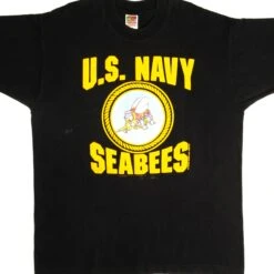 VINTAGE US NAVY SEABEES TEE SHIRT 1995 SIZE XL(Vintage Us Navy Seabees Tee Shirt 1995 Size Xl)
