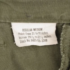 VINTAGE US ARMY TROPICAL COMBAT PANTS 1969 VIETNAM WAR SIZE MEDIUM REG W33 L29(Vintage Us Army Tropical Combat Pants 1969 Vietnam War Size Medium Reg W33 L29) -Rare Gear USA Shop DSC 7172