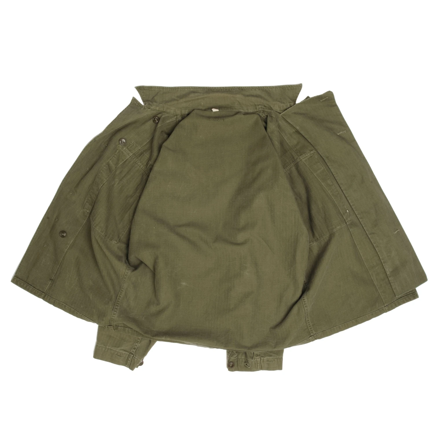 VINTAGE US ARMY FATIGUE SHIRT HBT HERRINGBONE TWILL 1950S EARLY VIETNAM 38R(Us Army Utility Shirt Hbt Herringbone Twill 1950s) 4 VINTAGE US ARMY FATIGUE SHIRT HBT HERRINGBONE TWILL 1950S EARLY VIETNAM 38R(Us Army Utility Shirt Hbt Herringbone Twill 1950s) - Image 4