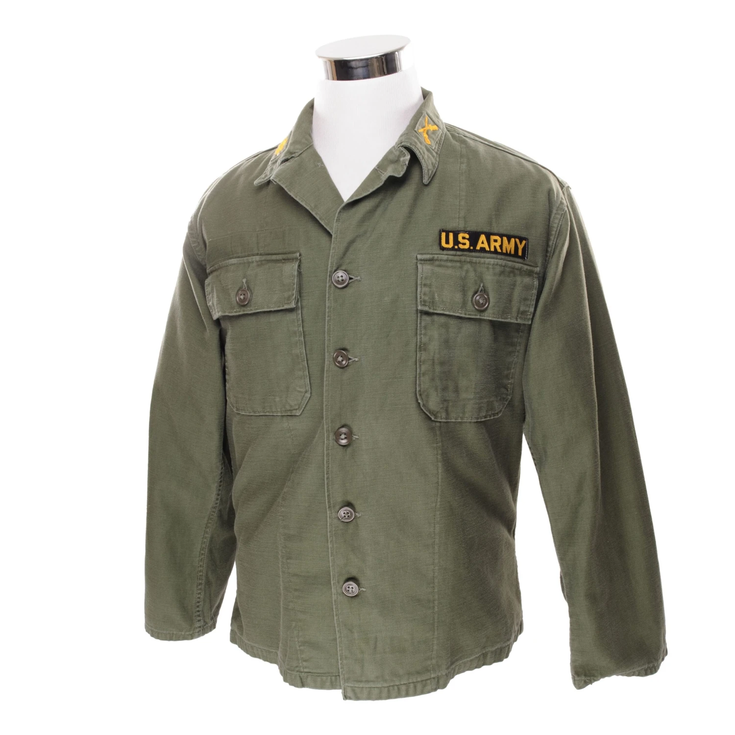 VINTAGE US ARMY UTILITY SHIRT P58 1959 FIRST PAT VIETNAM WAR SIZE LARGE PATCH(Vintage Us Army Utility Shirt P58 1959 First Pat Vietnam War Size Large Patch) 2 VINTAGE US ARMY UTILITY SHIRT P58 1959 FIRST PAT VIETNAM WAR SIZE LARGE PATCH(Vintage Us Army Utility Shirt P58 1959 First Pat Vietnam War Size Large Patch) - Image 2