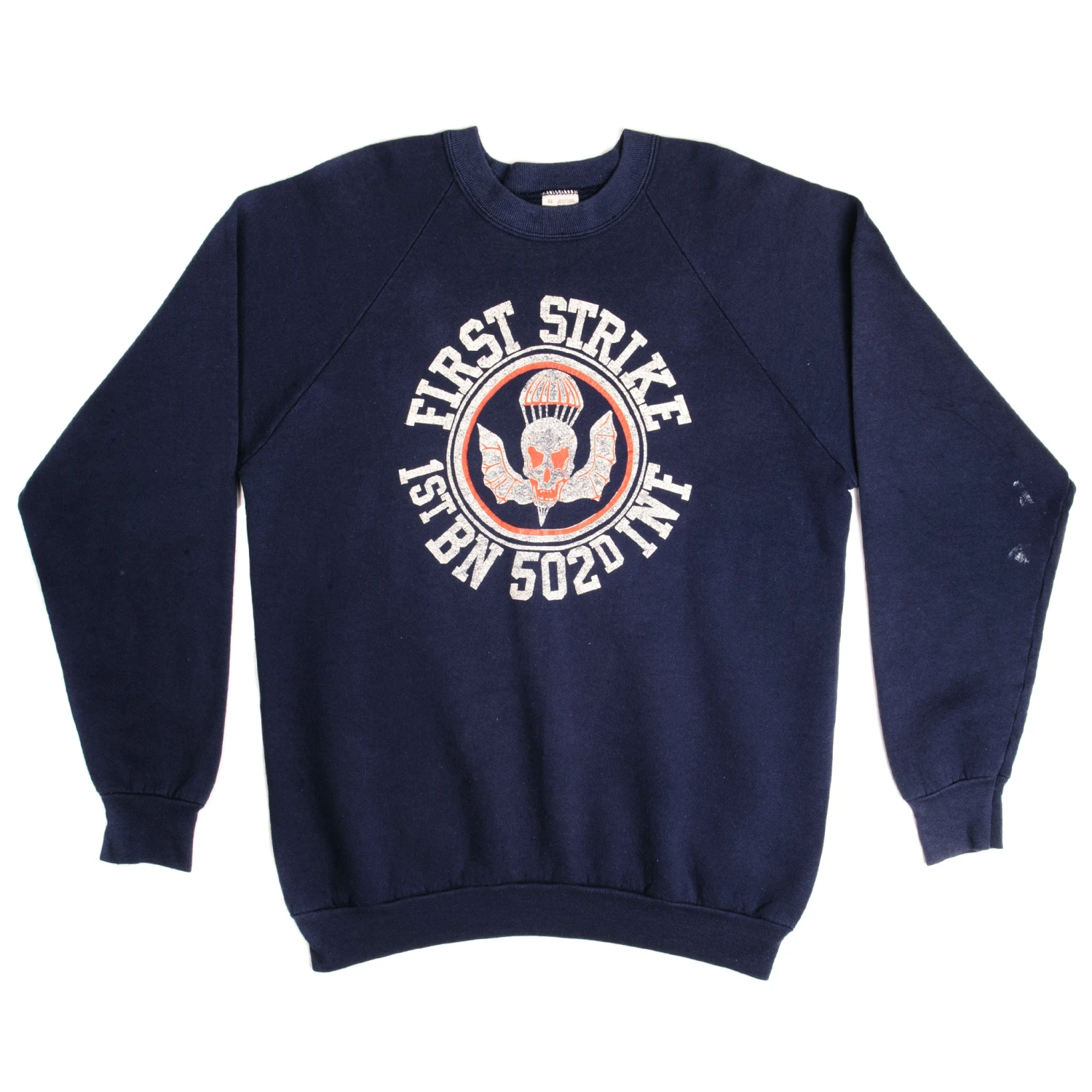 VINTAGE US ARMY 1ST BN 502D INF SWEATSHIRT SIZE LARGE MADE IN USA(Vintage Us Army 1st Bn 502d Inf Sweatshirt Size Large Made In Usa) 2 VINTAGE US ARMY 1ST BN 502D INF SWEATSHIRT SIZE LARGE MADE IN USA(Vintage Us Army 1st Bn 502d Inf Sweatshirt Size Large Made In Usa) - Image 2