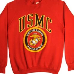 VINTAGE USMC US MARINES SWEATSHIRT SIZE XL MADE IN USA(Vintage Usmc Sweatshirt Size Xl Made In Usa)