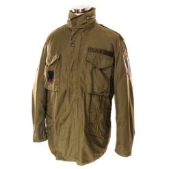 VINTAGE USAF M-1965 M65 FIELD JACKET 1970 VIETNAM WAR SIZE LARGE LONG PATCHED(Vintage Usaf Us Air Force M 1965 M65 Field Jacket 1970s Vietnam War Tech Sergeant Military Airlift Command Patch Size Large Long)