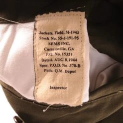 VINTAGE US ARMY M-1943 M43 FIELD JACKET 1944 WW2 SIZE 40R NOS(Vintage Us Army M 1943 M43 Field Jacket 1944 Ww2 Size 40) -Rare Gear USA Shop DSC 7447 1