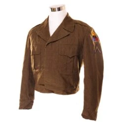 VINTAGE US ARMY WOOL FIELD JACKET 1951 KOREAN WAR SIZE 42R 1st ARMORED PATCHE(Vintage Us Army Wool Field Jacket 1950 Korean War Size 42r With Patches)