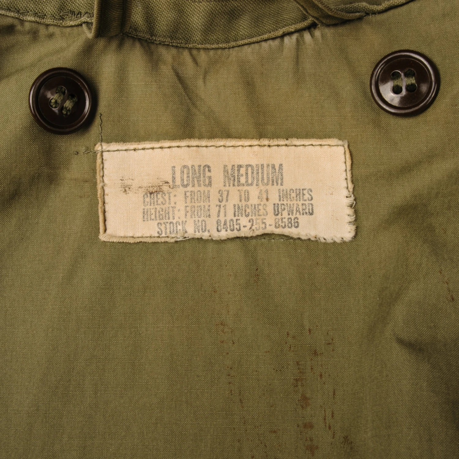 VINTAGE US ARMY M-1951 M51 FIELD JACKET 1957 EARLY VIETNAM WAR SIZE MEDIUM LONG(Vintage Us Army M 1951 M51 Field Jacket 1957 Early Vietnam War Size Medium Long) 5 VINTAGE US ARMY M-1951 M51 FIELD JACKET 1957 EARLY VIETNAM WAR SIZE MEDIUM LONG(Vintage Us Army M 1951 M51 Field Jacket 1957 Early Vietnam War Size Medium Long) - Image 5