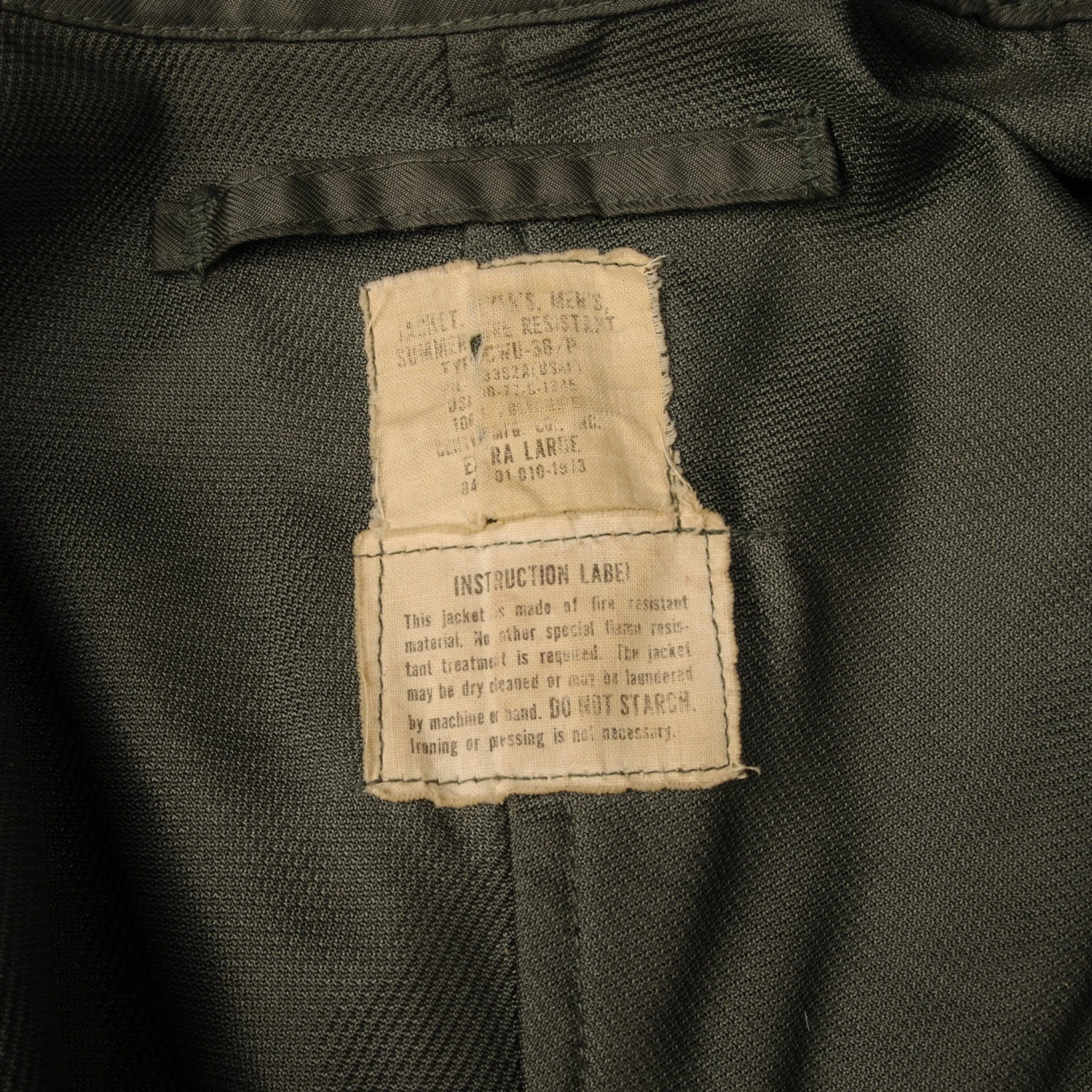 VINTAGE US AIR FORCE CWU 36/P 36P SUMMER FLIGHT JACKET 1977 SIZE XL(Vintage Us Air Force Cwu 36 P 36p Summer Flight Jacket 1977 Size Xl) 4 VINTAGE US AIR FORCE CWU 36/P 36P SUMMER FLIGHT JACKET 1977 SIZE XL(Vintage Us Air Force Cwu 36 P 36p Summer Flight Jacket 1977 Size Xl) - Image 4