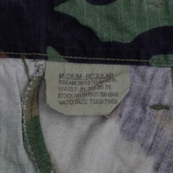 VINTAGE US ARMY WOODLAND CAMO RIP STOP COMBAT TROUSERS PANTS 1995 MEDIUM(Vintage Us Army Woodland Camo Rip Stop Combat Trousers Pants 1995 Medium) -Rare Gear USA Shop DSC 7653