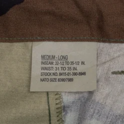 VINTAGE US ARMY RIP STOP WOODLAND CAMO COMBAT TROUSER 2000 MEDIUM LONG NOS(Vintage Us Army Rip Stop Woodland Camo Combat Trouser 2000 Medium Long Nos) -Rare Gear USA Shop DSC 7720