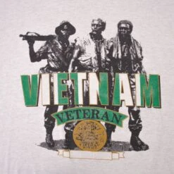VINTAGE US ARMY VIETNAM VETERAN TEE SHIRT 1990S SIZE XL MADE IN USA(Copy Of Us Army T Shirt Vietnam Logo 90s Size Xl) -Rare Gear USA Shop DSC 7746