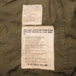 VINTAGE US ARMY M-1951 M51 FIELD JACKET 1959 VIETNAM WAR SIZE SMALL LONG(Vintage Us Army M 1951 M51 Field Jacket 1959 Size Small Long) -Rare Gear USA Shop DSC 7753 1