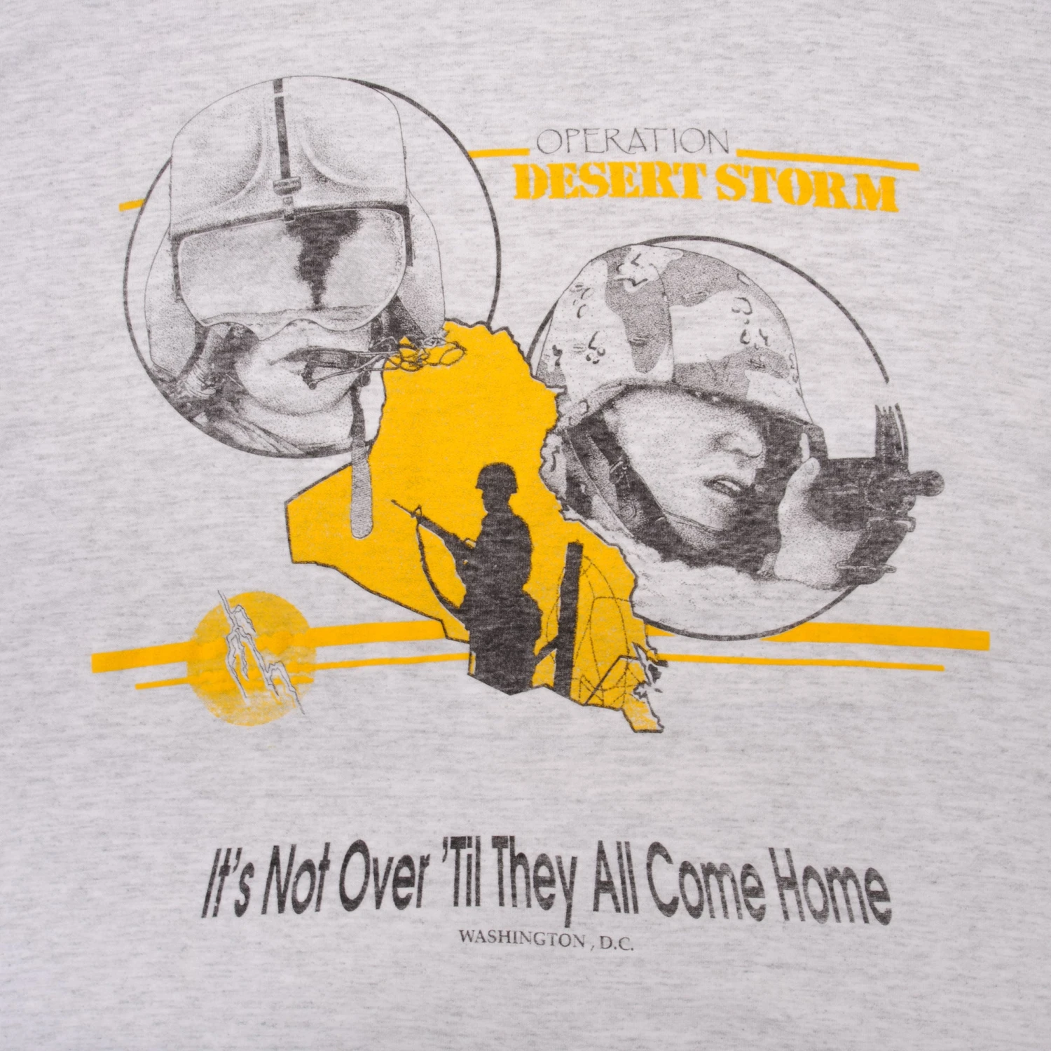 VINTAGE OPERATION DESERT STORM TEE SHIRT 1991 SIZE LARGE MADE IN USA(Copy Of Vintage Operation Desert Storm Tee Shirt 1991 Size Xl Made In Usa) 2 VINTAGE OPERATION DESERT STORM TEE SHIRT 1991 SIZE LARGE MADE IN USA(Copy Of Vintage Operation Desert Storm Tee Shirt 1991 Size Xl Made In Usa) - Image 2