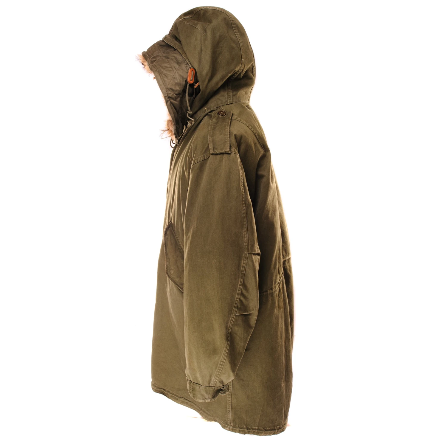 VINTAGE US ARMY M51 FISHTAIL PARKA 1950S COYOTE FUR W LINER SIZE MEDIUM LONG(Vintage Us Army M 1951 M51 Fishtail Parka 1950s Coyote Fur W Liner) 2 VINTAGE US ARMY M51 FISHTAIL PARKA 1950S COYOTE FUR W LINER SIZE MEDIUM LONG(Vintage Us Army M 1951 M51 Fishtail Parka 1950s Coyote Fur W Liner) - Image 2