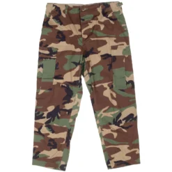 VINTAGE US ARMY RIP STOP WOODLAND CAMO COMBAT TROUSER 1995 LARGE SHORT NOS(Vintage Us Army Rip Stop Woodland Camo Combat Trouser 1995 Large Short Nos Sp0100 95 D 0360)