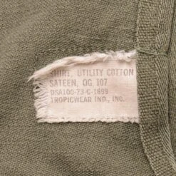 VINTAGE US ARMY UTILITY SHIRT P64 1973 VIETNAM WAR SIZE 15 1/2 X35 PATCHED(Vintage Us Army Utility Shirt P64 1973 Vietnam War Size 15 1 2 X35) 12 VINTAGE US ARMY UTILITY SHIRT P64 1973 VIETNAM WAR SIZE 15 1/2 X35 PATCHED(Vintage Us Army Utility Shirt P64 1973 Vietnam War Size 15 1 2 X35) -Rare Gear USA Shop DSC 7886 1