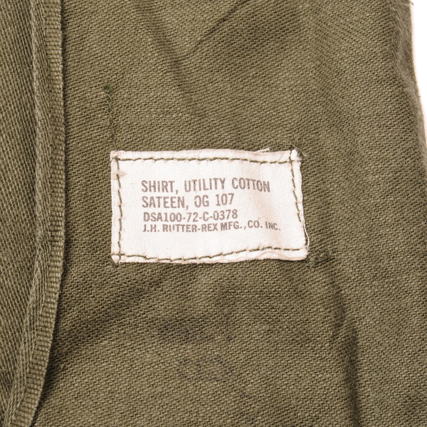 VINTAGE US ARMY UTILITY SHIRT P64 1972 VIETNAM WAR SIZE 16 1/2 X32 PATCHED(Vintage Us Army Utility Shirt P64 1972 Vietnam War Size 16 1 2 X32 Patched) 5 VINTAGE US ARMY UTILITY SHIRT P64 1972 VIETNAM WAR SIZE 16 1/2 X32 PATCHED(Vintage Us Army Utility Shirt P64 1972 Vietnam War Size 16 1 2 X32 Patched) - Image 5
