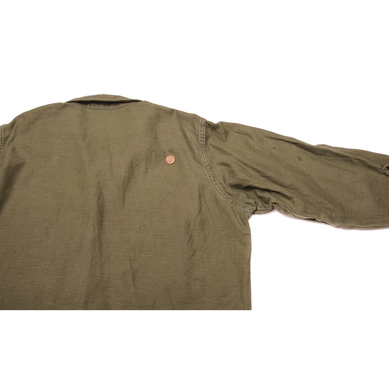 VINTAGE US ARMY UTILITY SHIRT P64 1972 VIETNAM WAR SIZE 16 1/2 X32 PATCHED(Vintage Us Army Utility Shirt P64 1972 Vietnam War Size 16 1 2 X32 Patched) 9 VINTAGE US ARMY UTILITY SHIRT P64 1972 VIETNAM WAR SIZE 16 1/2 X32 PATCHED(Vintage Us Army Utility Shirt P64 1972 Vietnam War Size 16 1 2 X32 Patched) - Image 9