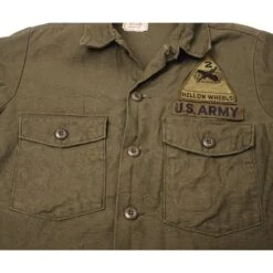 VINTAGE US ARMY UTILITY SHIRT P64 1975 VIETNAM WAR SIZE 15 1/2 X 33 PATCHED(Copy Of Vintage Us Army Utility Shirt P64 1975 Vietnam War Size 15 1 2 X 33 Patched) -Rare Gear USA Shop DSC 7907 1
