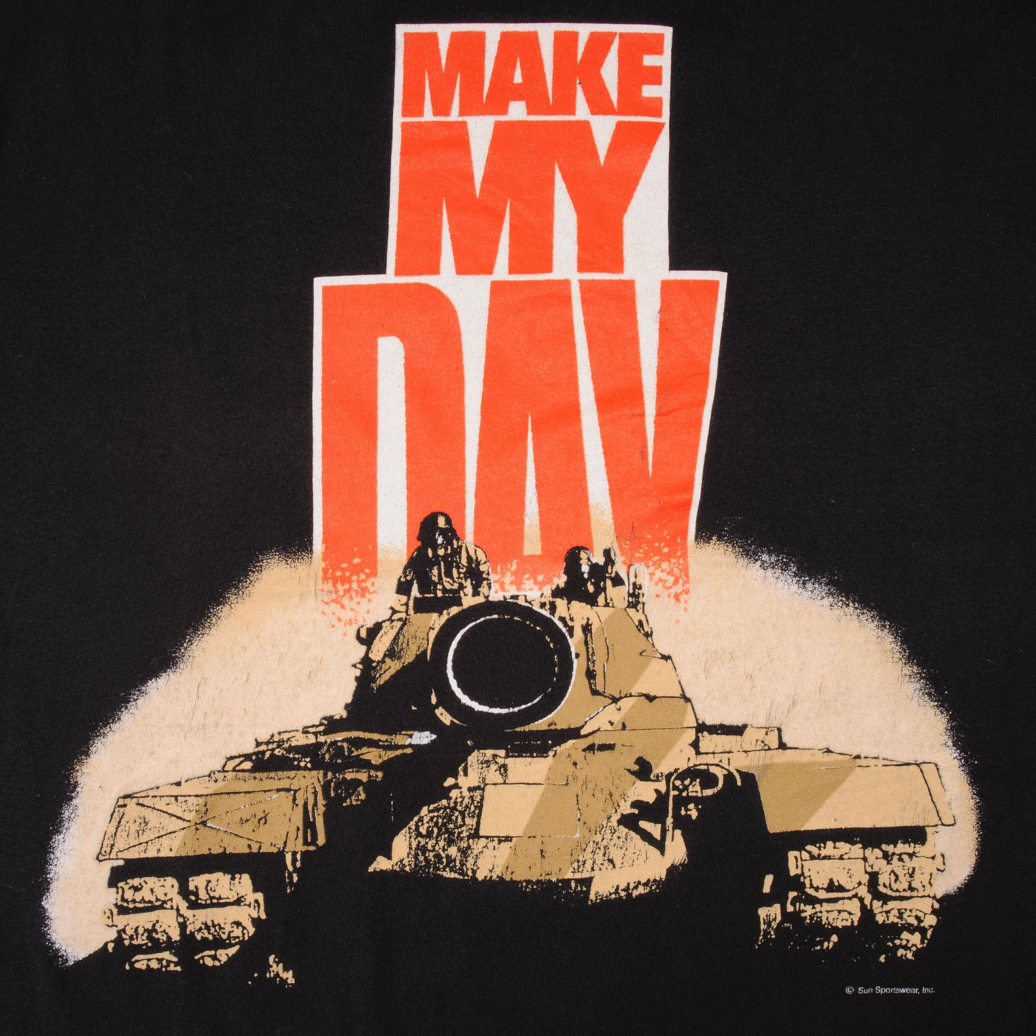 VINTAGE MAKE MY DAY TANK TEE SHIRT 1990S SIZE 2XL(Copy Of Vintage Usn Havintage Make My Day Tank Tee Shirt 1990s Size 2xl Waii Tee Shirt 1990s Size Xl Made In Usa) 5 VINTAGE MAKE MY DAY TANK TEE SHIRT 1990S SIZE 2XL(Copy Of Vintage Usn Havintage Make My Day Tank Tee Shirt 1990s Size 2xl Waii Tee Shirt 1990s Size Xl Made In Usa) - Image 5