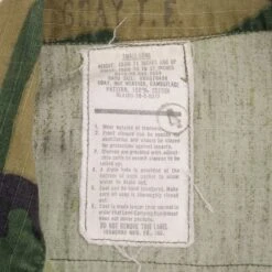 VINTAGE USMC WOODLAND HOT WEATHER COAT JACKET STENCIL 1978 SMALL LONG(Vintage Usmc Woodland Hot Weather Coat Jacket Stencil 1978 Small Long) -Rare Gear USA Shop DSC 7936