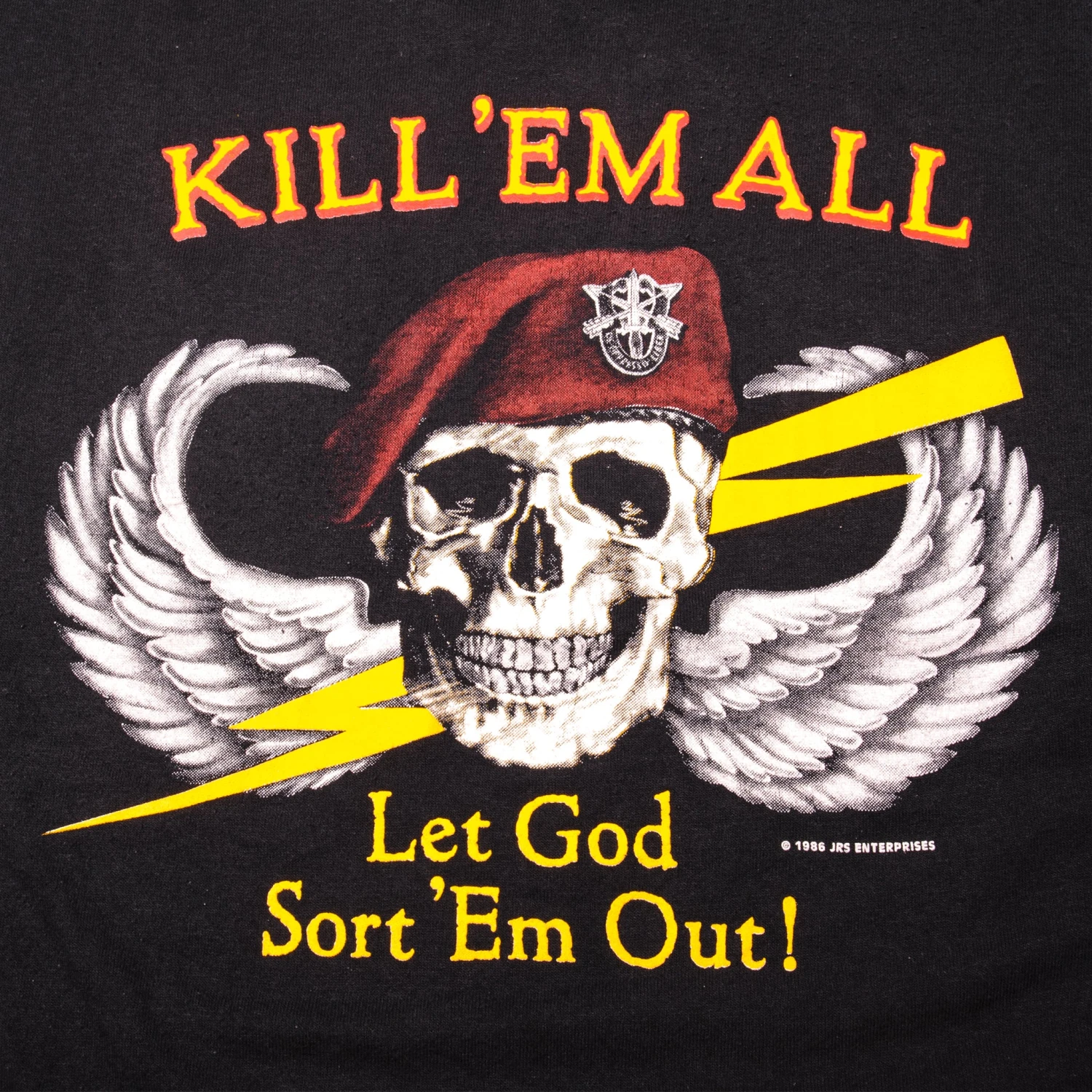 VINTAGE US SPECIAL FORCES TEE SHIRT 1986 SIZE XL MADE IN USA(Vintage Us Special Forces Tee Shirt 1986 Size Xl Made In Usa) 7 VINTAGE US SPECIAL FORCES TEE SHIRT 1986 SIZE XL MADE IN USA(Vintage Us Special Forces Tee Shirt 1986 Size Xl Made In Usa) - Image 7