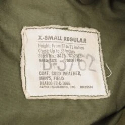 VINTAGE US ARMY M-1965 M65 1972 VIETNAM WAR FIELD JACKET SIZE XSMALL REG(Vintage Us Army M 1965 M65 1972 Vietnam War Field Jacket Size Xsmall Regular) -Rare Gear USA Shop DSC 7994