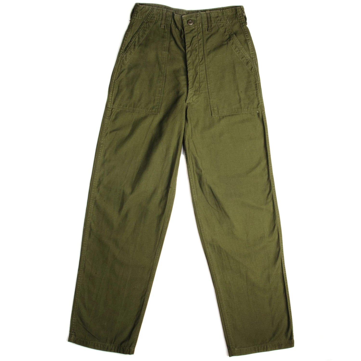VINTAGE US ARMY UTILITY OG-107 SATEEN TROUSERS PANTS 1966 VIETNAM WAR SIZE W28 L32(Vintage Us Army Utility Trousers Pants 1966 Vietnam War Size W28 L32) 1 VINTAGE US ARMY UTILITY OG-107 SATEEN TROUSERS PANTS 1966 VIETNAM WAR SIZE W28 L32(Vintage Us Army Utility Trousers Pants 1966 Vietnam War Size W28 L32)