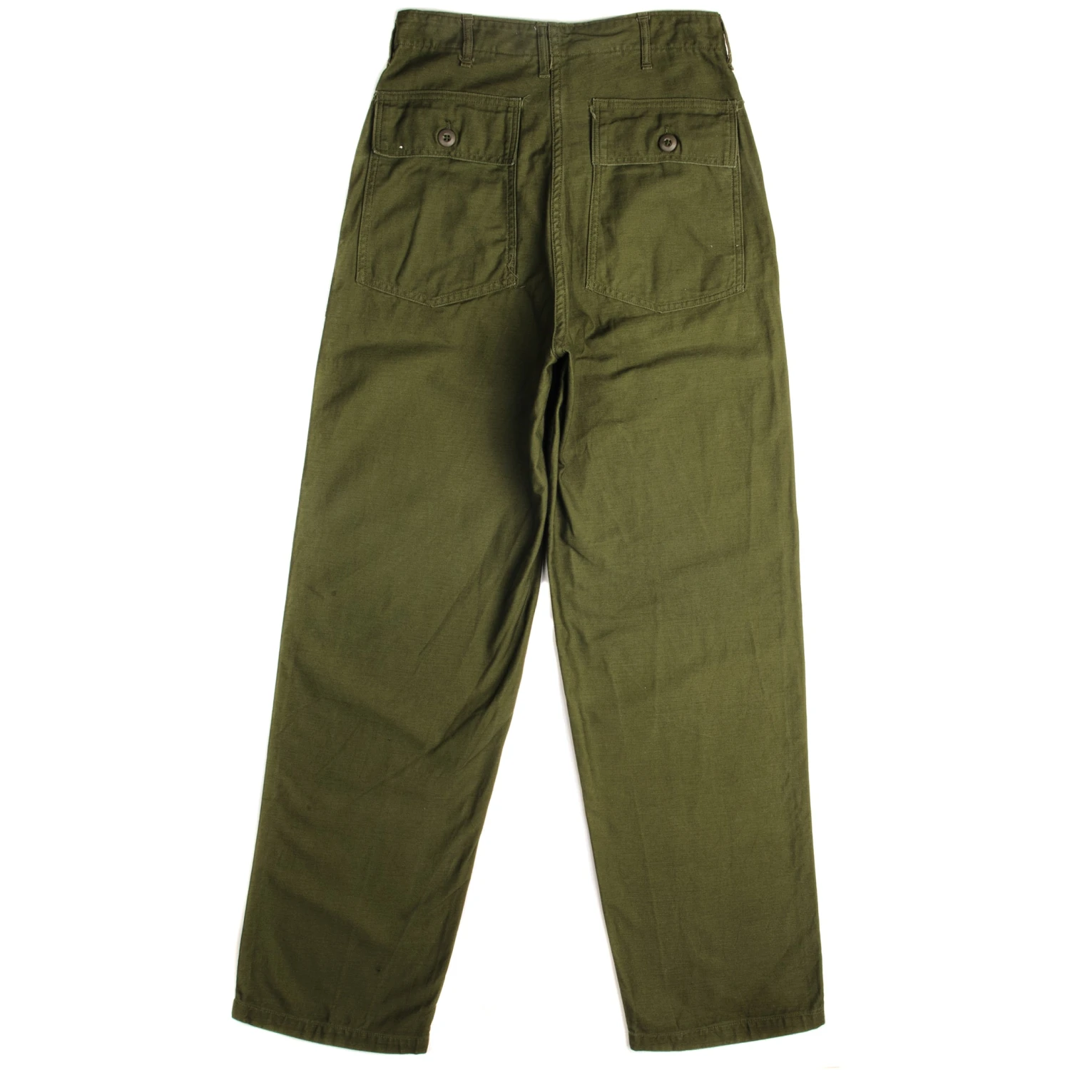 VINTAGE US ARMY UTILITY OG-107 SATEEN TROUSERS PANTS 1966 VIETNAM WAR SIZE W28 L32(Vintage Us Army Utility Trousers Pants 1966 Vietnam War Size W28 L32) 2 VINTAGE US ARMY UTILITY OG-107 SATEEN TROUSERS PANTS 1966 VIETNAM WAR SIZE W28 L32(Vintage Us Army Utility Trousers Pants 1966 Vietnam War Size W28 L32) - Image 2