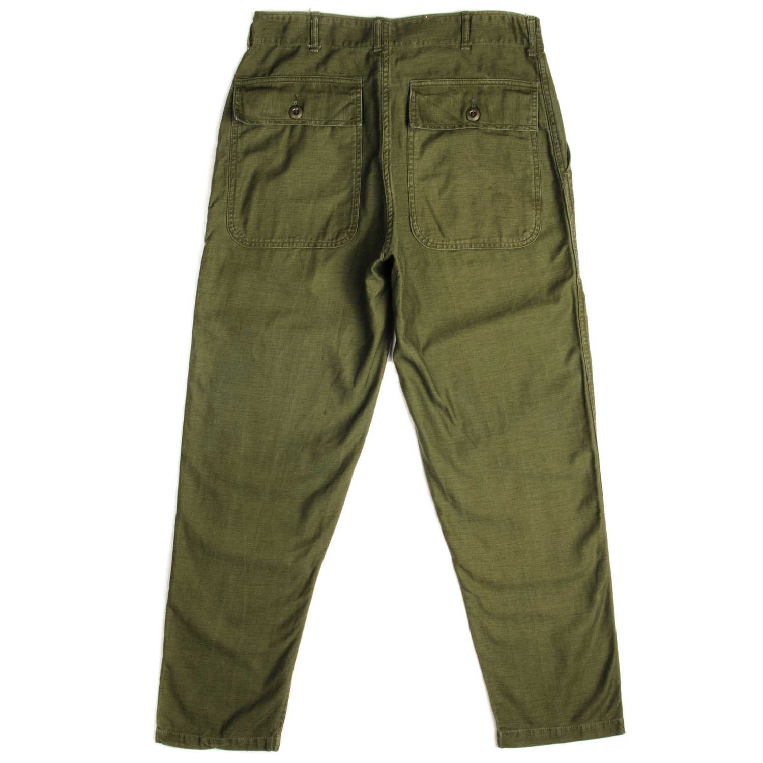 VINTAGE US ARMY UTILITY OG-107 SATEEN TROUSERS PANTS 1960s VIETNAM WAR SIZE W32 L28(Vintage Us Army Utility Trousers Pants 1960s Vietnam War Size W32 L28) 2 VINTAGE US ARMY UTILITY OG-107 SATEEN TROUSERS PANTS 1960s VIETNAM WAR SIZE W32 L28(Vintage Us Army Utility Trousers Pants 1960s Vietnam War Size W32 L28) - Image 2