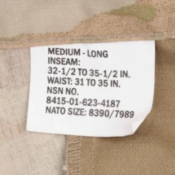 DEADSTOCK US ARMY SHIELD COMBAT TROUSERS PANTS CAMO MEDIUM LONG NOS(Deadstock Us Army Combat Insect Shield Trousers Pants Camo 2013 Medium Long Nos) -Rare Gear USA Shop DSC 8064