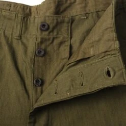 VINTAGE USN NAVY UTILITY TROUSERS HBT PANTS WW2 SIZE W32 L31 DEADSTOCK(Vintage Us Navy Utility Trousers Pants Size W32 L31) -Rare Gear USA Shop DSC 8200 1