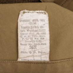VINTAGE US ARMY M-1939 OVERCOAT WOOL COAT 2ND DIVISION PATCH 1942 WW2 SIZE 36R(Vintage Us Army M 1939 Overcoat Wool Coat 2nd Division Patch 1942 Ww2 Size 36r) -Rare Gear USA Shop DSC 8269