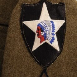 VINTAGE US ARMY M-1939 OVERCOAT WOOL COAT 2ND DIVISION PATCH 1942 WW2 SIZE 36R(Vintage Us Army M 1939 Overcoat Wool Coat 2nd Division Patch 1942 Ww2 Size 36r) -Rare Gear USA Shop DSC 8273