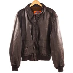 VINTAGE US AIR FORCE LEATHER FLIGHT JACKET TYPE A-2 A2 SIZE 46R(Vintage Us Air Force Leather Flight Jacket Type A 2 Size 46r)