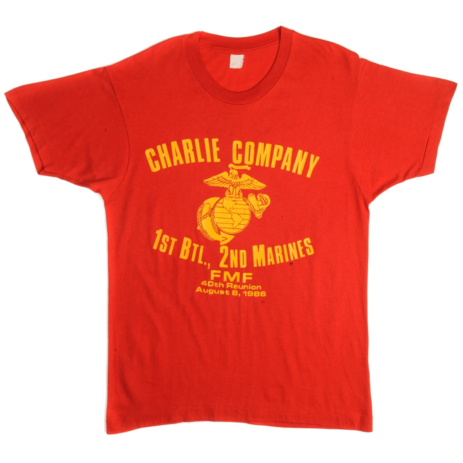 VINTAGE USMC CHARLIE COMPANY TEE SHIRT 1986 SIZE MEDIUM MADE IN USA(Vintage Usmc Charlie Company Tee Shirt 1986 Size Medium Made In Usa) 2 VINTAGE USMC CHARLIE COMPANY TEE SHIRT 1986 SIZE MEDIUM MADE IN USA(Vintage Usmc Charlie Company Tee Shirt 1986 Size Medium Made In Usa) - Image 2