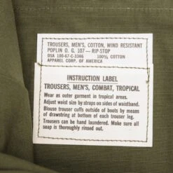 VINTAGE US ARMY TROPICAL COMBAT TROUSERS 1967 VIETNAM LARGE SHORT NOS NEW(Vintage Us Army Tropical Combat Trousers 5th Pat 1967 Vietnam War Large Short Nos) -Rare Gear USA Shop DSC 8600