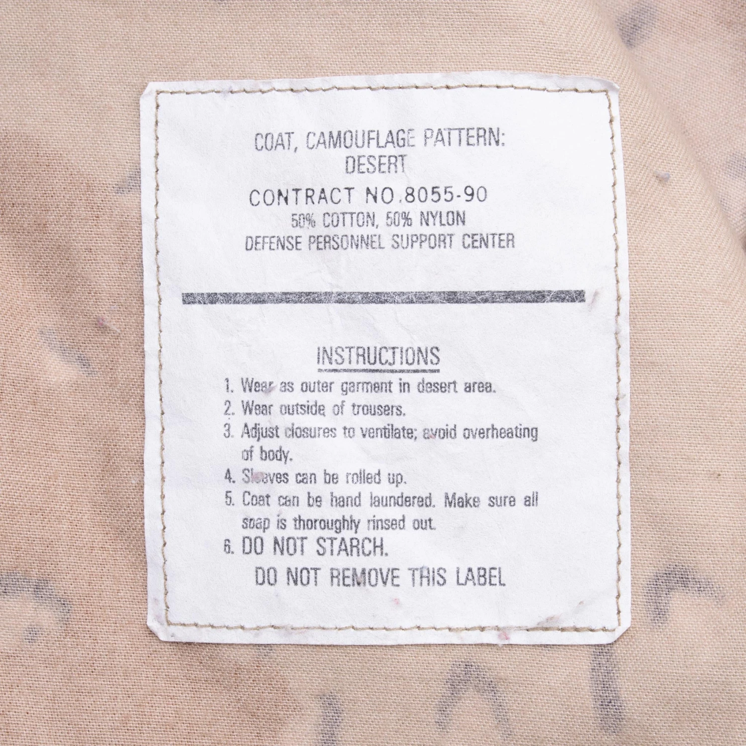 VINTAGE US ARMY DESERT CAMO CHOCOLATE CHIP COMBAT JACKET 1990S MEDIUM REGULAR(Vintage Us Army Desert Camo Chocolate Chip Jacket 1990s Medium Regular) 5 VINTAGE US ARMY DESERT CAMO CHOCOLATE CHIP COMBAT JACKET 1990S MEDIUM REGULAR(Vintage Us Army Desert Camo Chocolate Chip Jacket 1990s Medium Regular) - Image 5