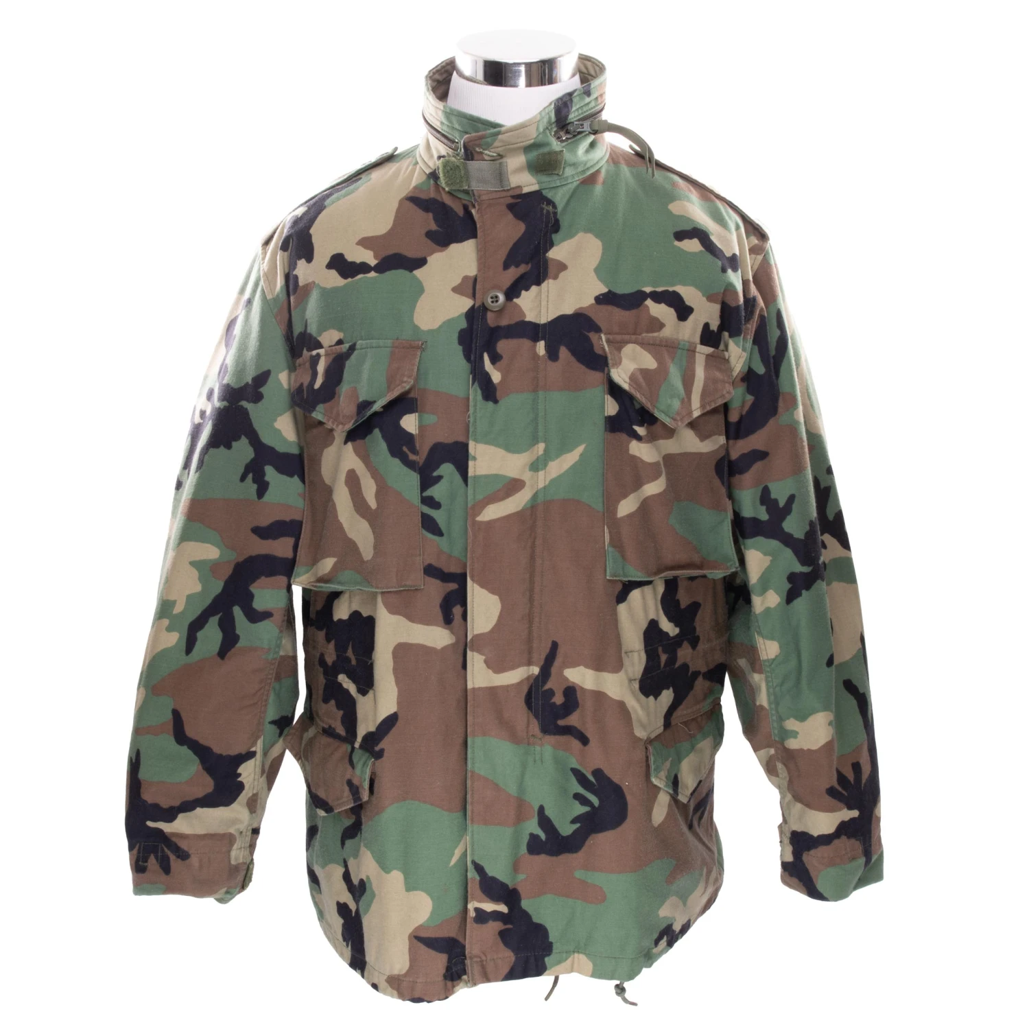 VINTAGE US ARMY M65 WOODLAND CAMO FIELD JACKET 1996 LARGE REGULAR NOS(Vintage Us Army M65 Woodland Camo Field Jacket 1996 Large Regular Nos) 1 VINTAGE US ARMY M65 WOODLAND CAMO FIELD JACKET 1996 LARGE REGULAR NOS(Vintage Us Army M65 Woodland Camo Field Jacket 1996 Large Regular Nos)