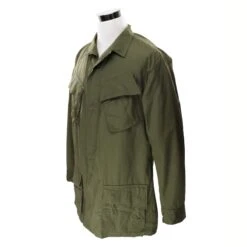 VINTAGE US ARMY TROPICAL COMBAT JACKET 1969 VIETNAM WAR LARGE LONG NOS NEW(Vintage Us Army Tropical Combat Jacket 5th Pat 1969 Vietnam War Large Long Deadstock)