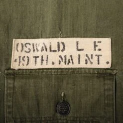 US AIR FORCE HBT UTILITY SHIRT WITH 13 STARS BUTTONS WW2 ERA STAFF SERGEANT SIZE 42R(Us Air Force Hbt Utility Shirt With 13 Stars Buttons Ww2 Era Staff Sergeant Size 42r) -Rare Gear USA Shop DSC 8678 1