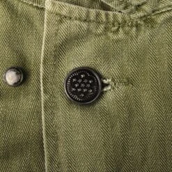 US AIR FORCE HBT UTILITY SHIRT WITH 13 STARS BUTTONS WW2 ERA STAFF SERGEANT SIZE 42R(Us Air Force Hbt Utility Shirt With 13 Stars Buttons Ww2 Era Staff Sergeant Size 42r) -Rare Gear USA Shop DSC 8680 1
