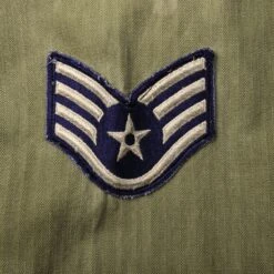 US AIR FORCE HBT UTILITY SHIRT WITH 13 STARS BUTTONS WW2 ERA STAFF SERGEANT SIZE 42R(Us Air Force Hbt Utility Shirt With 13 Stars Buttons Ww2 Era Staff Sergeant Size 42r) -Rare Gear USA Shop DSC 8695 1