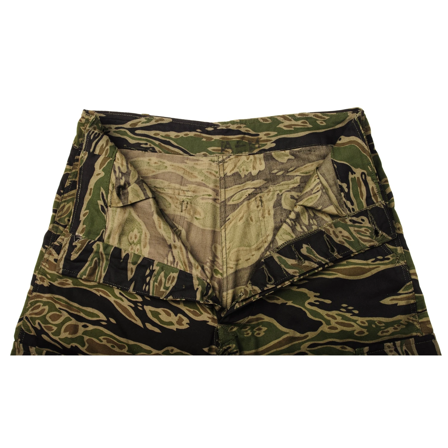 VINTAGE US ARMY TIGER STRIPE LRRP LIGHTWEIGHT PATTERN FIELD TROUSERS PANTS 1960s VIETNAM WAR SIZE W30 L28(Vintage Us Army Tiger Stripe Late War Pattern Field Trousers Pants 1960s Vietnam War Size W30 L28) 4 VINTAGE US ARMY TIGER STRIPE LRRP LIGHTWEIGHT PATTERN FIELD TROUSERS PANTS 1960s VIETNAM WAR SIZE W30 L28(Vintage Us Army Tiger Stripe Late War Pattern Field Trousers Pants 1960s Vietnam War Size W30 L28) - Image 4