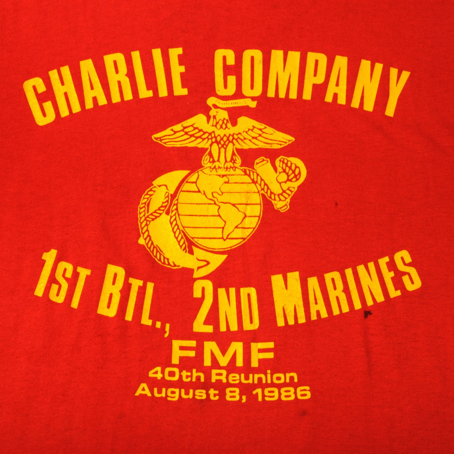 VINTAGE USMC CHARLIE COMPANY TEE SHIRT 1986 SIZE MEDIUM MADE IN USA(Vintage Usmc Charlie Company Tee Shirt 1986 Size Medium Made In Usa) 5 VINTAGE USMC CHARLIE COMPANY TEE SHIRT 1986 SIZE MEDIUM MADE IN USA(Vintage Usmc Charlie Company Tee Shirt 1986 Size Medium Made In Usa) - Image 5