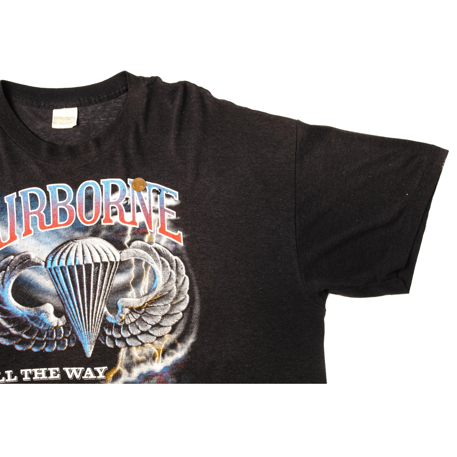 VINTAGE US MILITARY AIRBORNE TEE SHIRT 1988 SIZE XL MADE IN USA(Vintage Us Military Airborne Tee Shirt 1988 Size Xl Made In Usa) 9 VINTAGE US MILITARY AIRBORNE TEE SHIRT 1988 SIZE XL MADE IN USA(Vintage Us Military Airborne Tee Shirt 1988 Size Xl Made In Usa) - Image 9