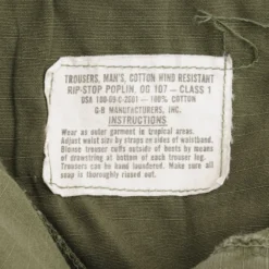 VINTAGE US ARMY TROPICAL COMBAT TROUSERS PANTS 6TH PAT 1969 VIETNAM MEDIUM REG(Vintage Us Army Tropical Combat Trousers Pants 6th Pat 1969 Vietnam Medium Reg) -Rare Gear USA Shop DSC 8864